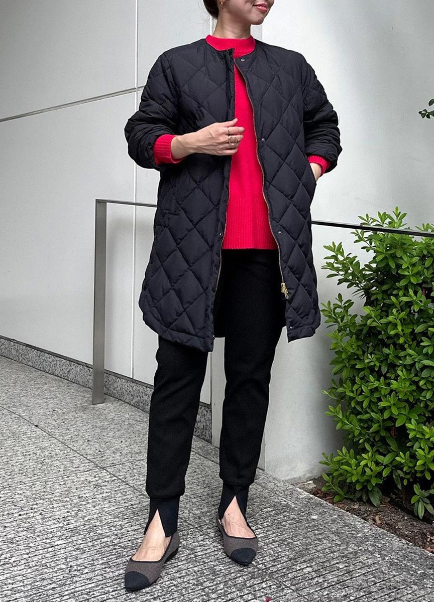 2WAY 拼接連帽羽絨外套